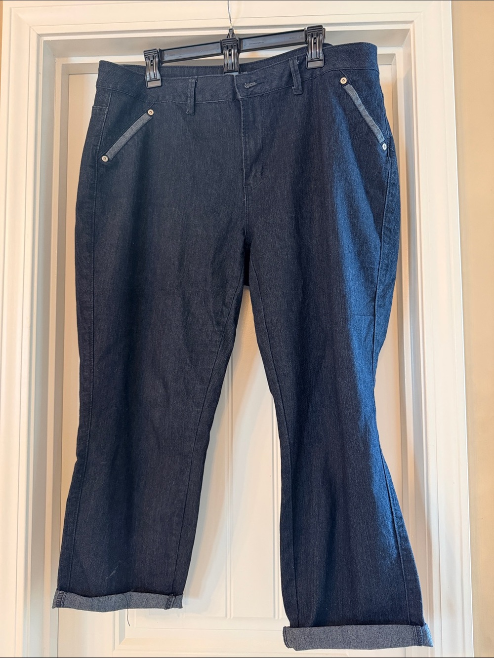 Ashley Stewart Dark Blue Cropped Jeans